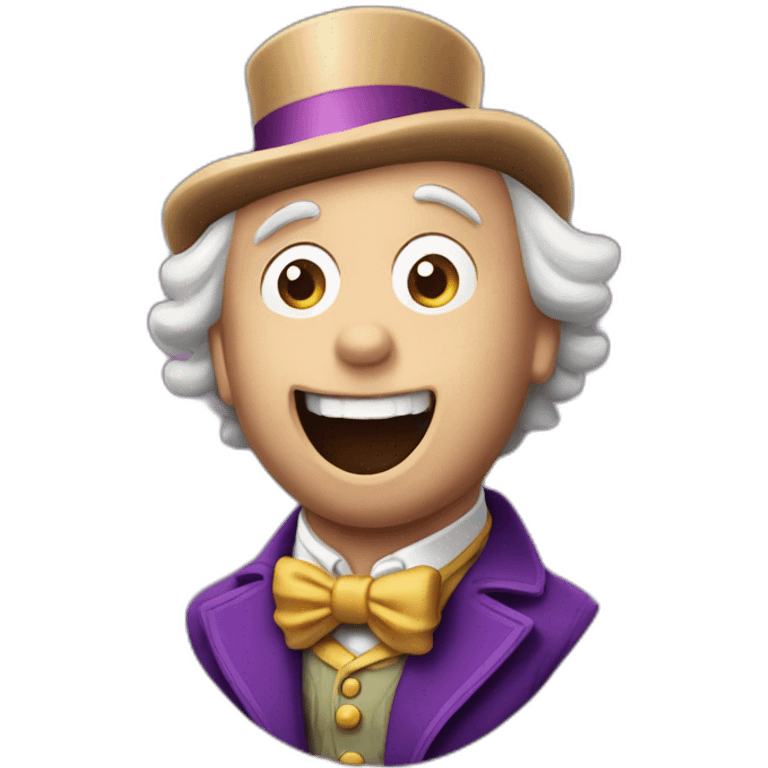 Willy Wonka Eating Chocolate  emoji