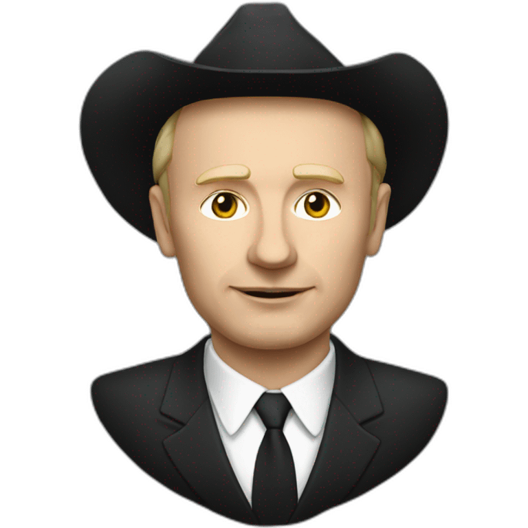 Vladimir Poutine noir emoji