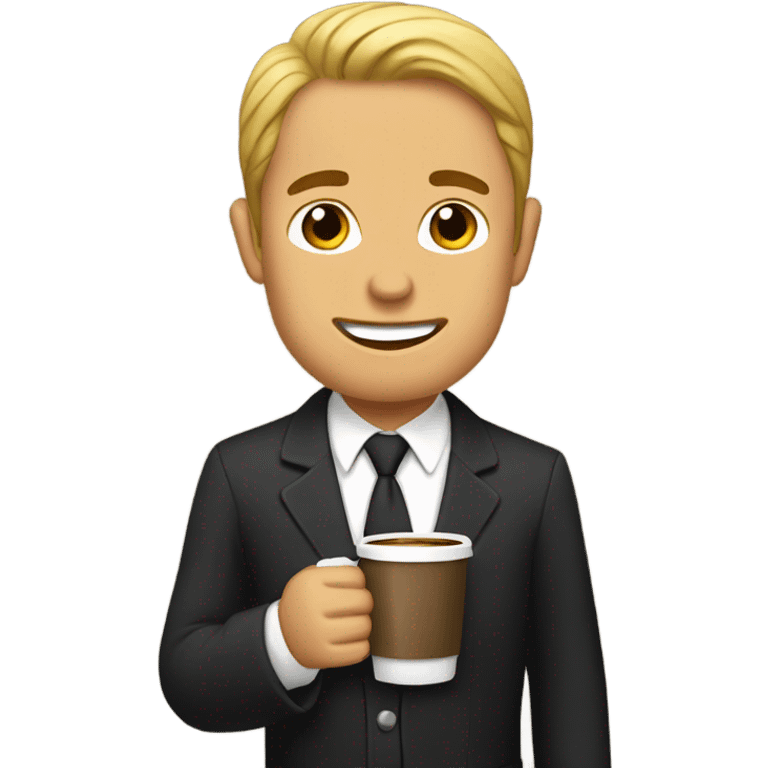 Mormon drinking coffee emoji