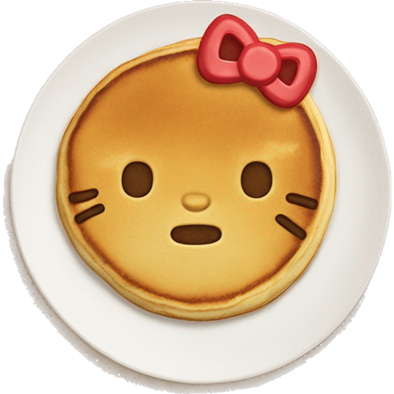 Hello kitty pancake emoji