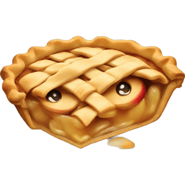 Cute apple pie  emoji