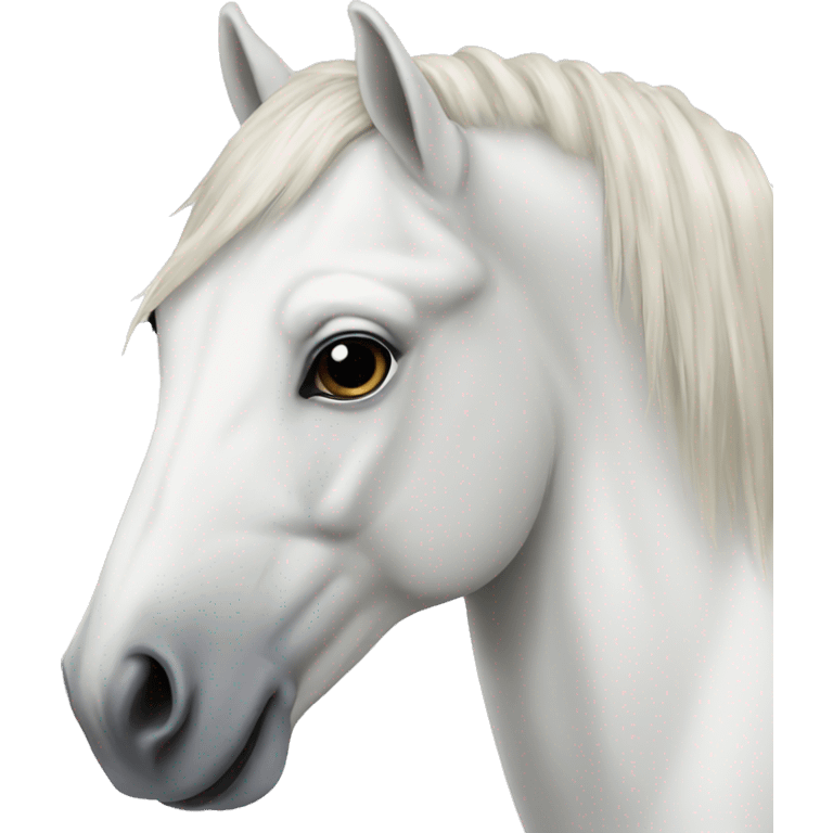 White horse  emoji