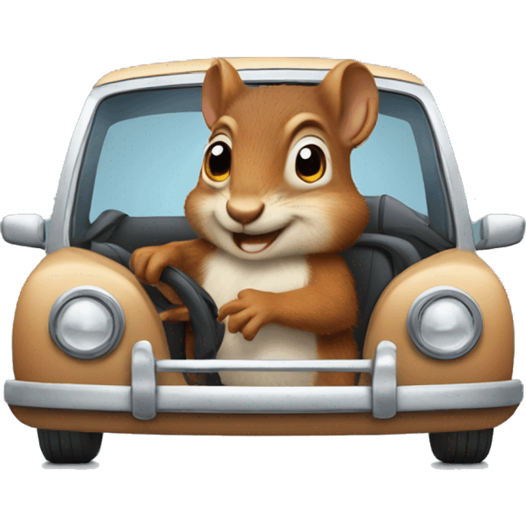 squirrel in a car emoji