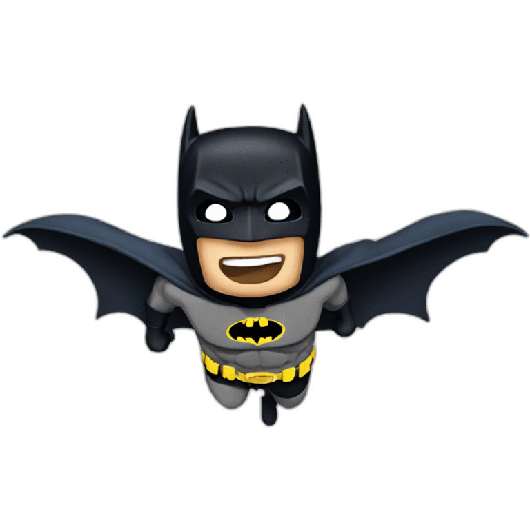 Flying batman emoji