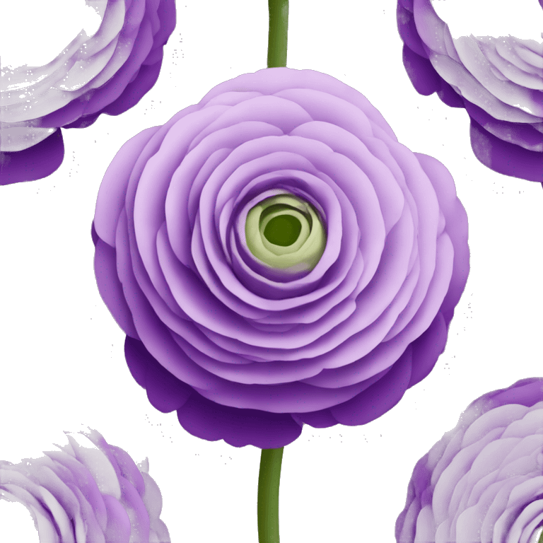 Ranunculus in purple emoji