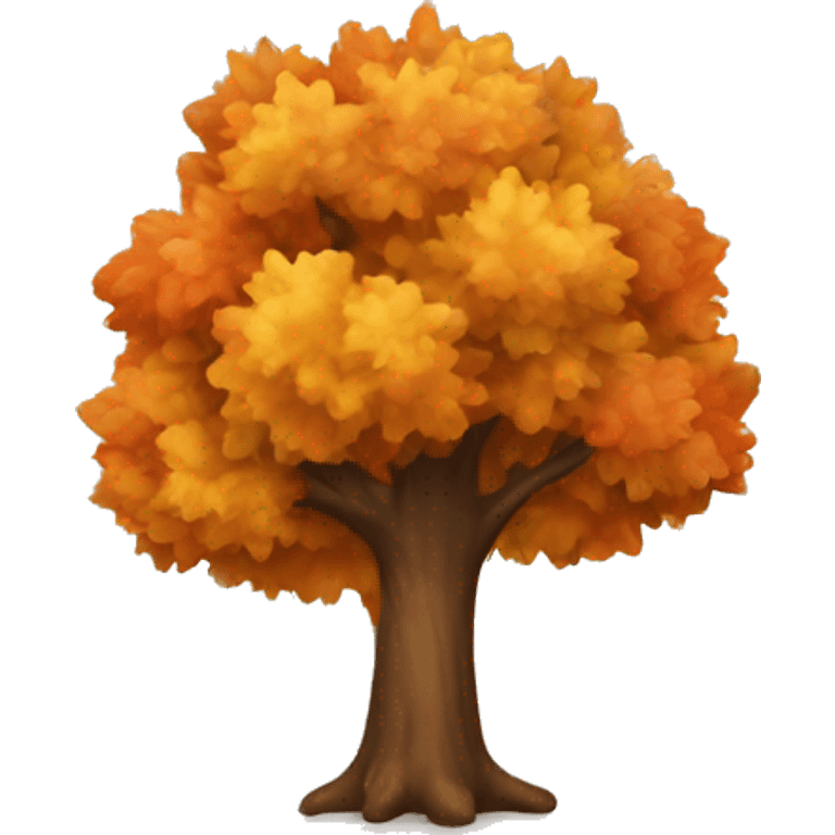 Autumn tree emoji