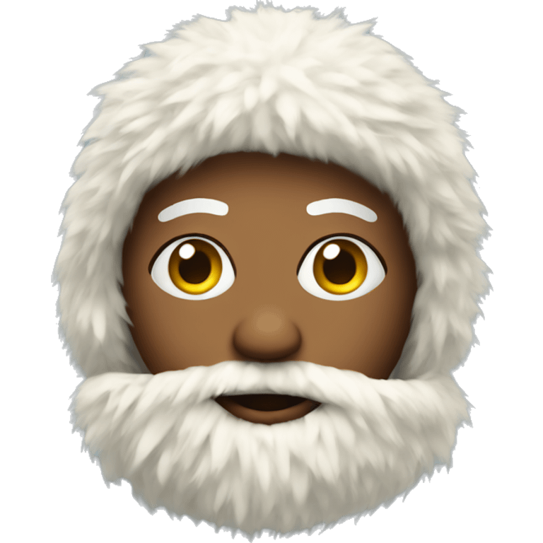 Ski in a fur coat emoji