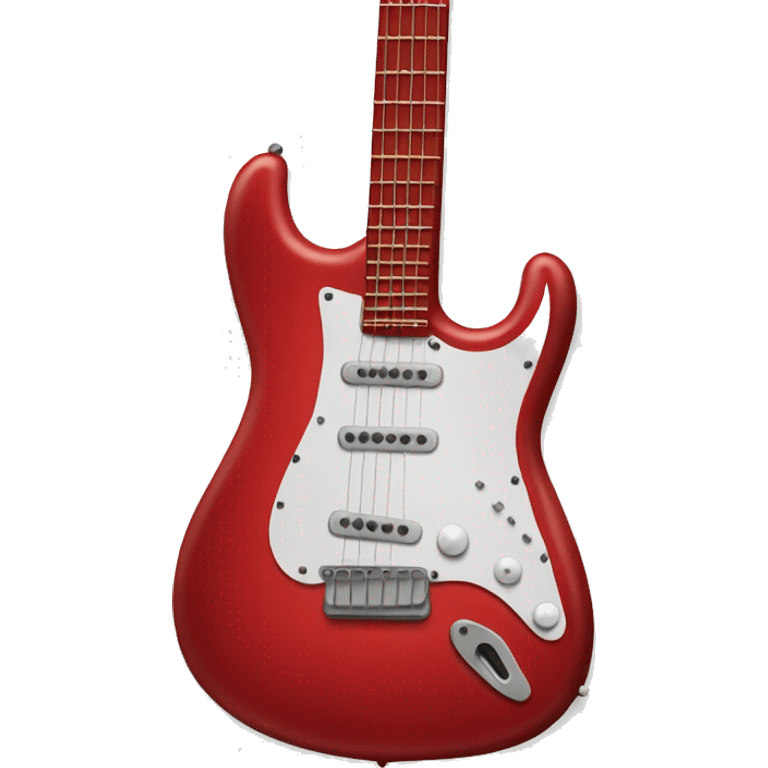 Red electric guitar emoji