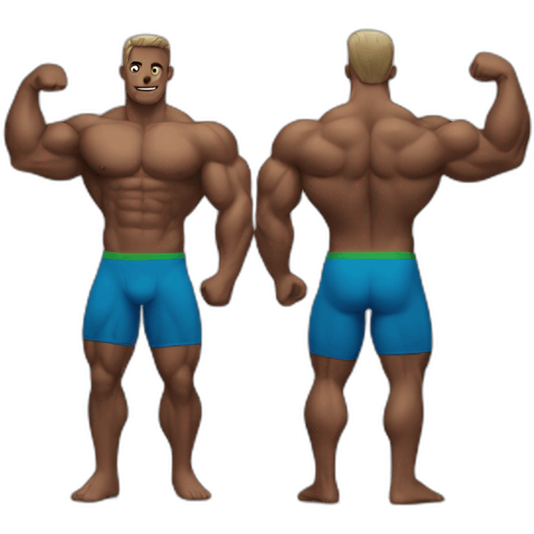 Two Body builders emoji