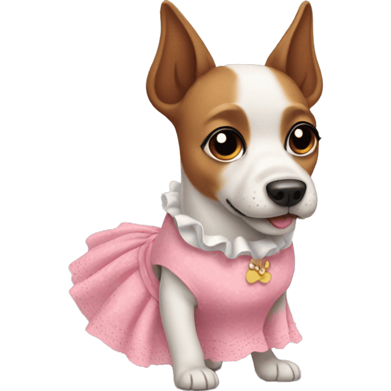 Dog in a dress  emoji