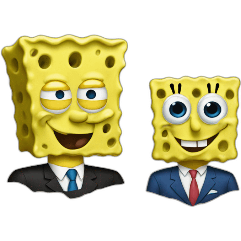 spongebob and joe biden emoji