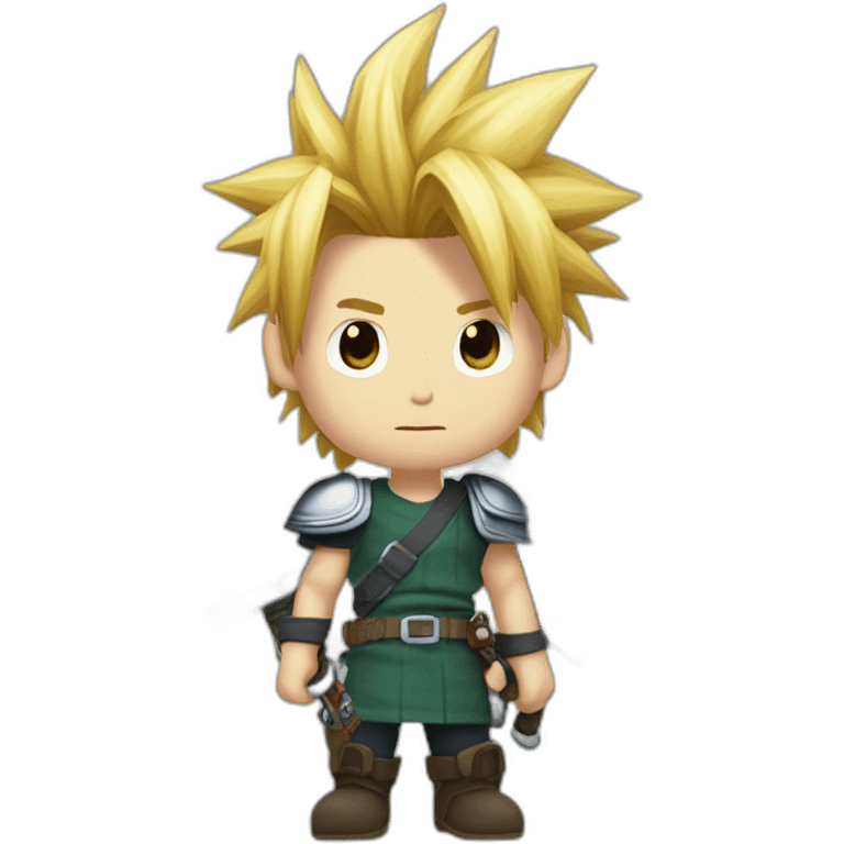 cloud strife with buster sword emoji