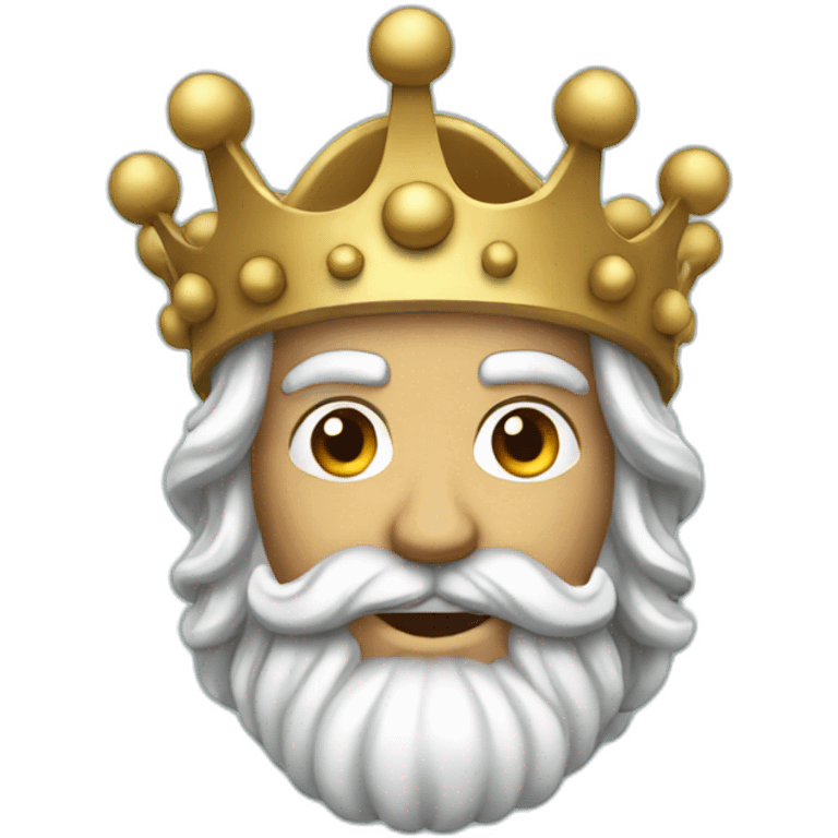 Poseidon with crown emoji