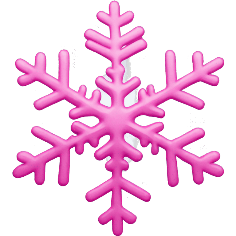 Pink snowflake emoji