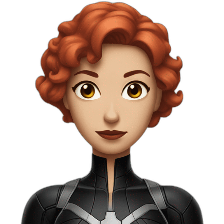 Black widow marvel emoji