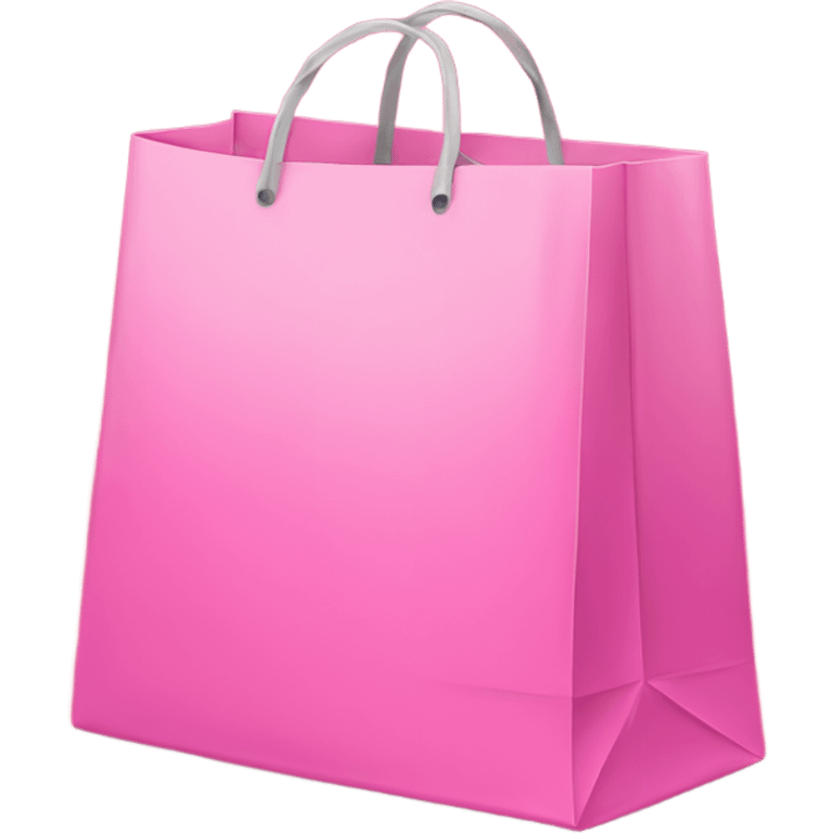 Pink shopping bag pile emoji