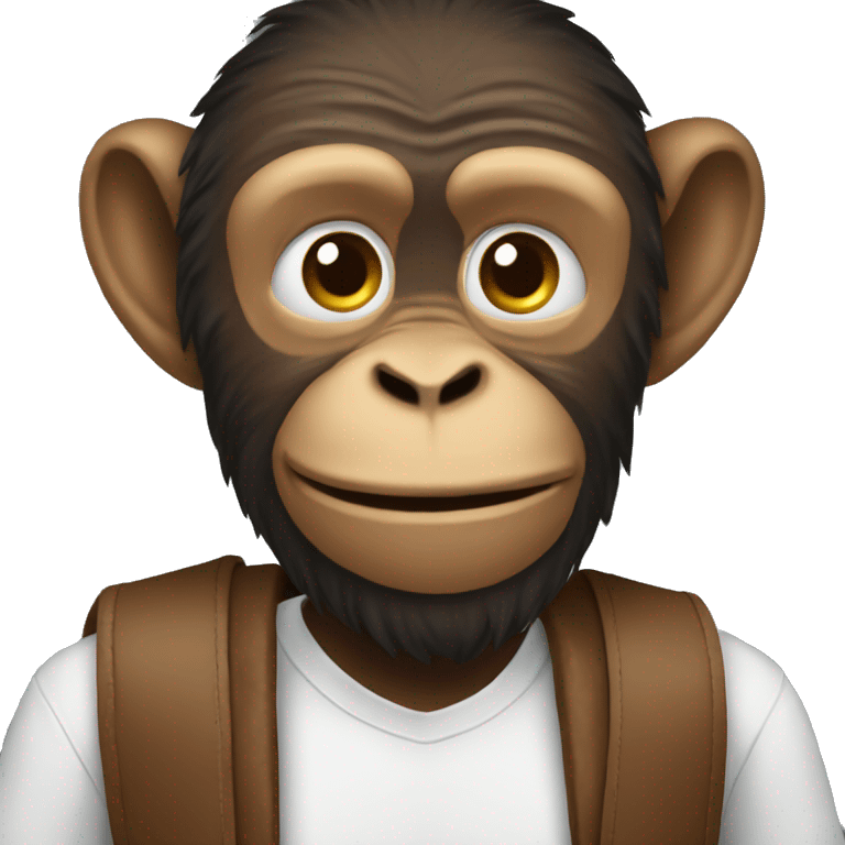 😅this emoji but it's a monkey  emoji