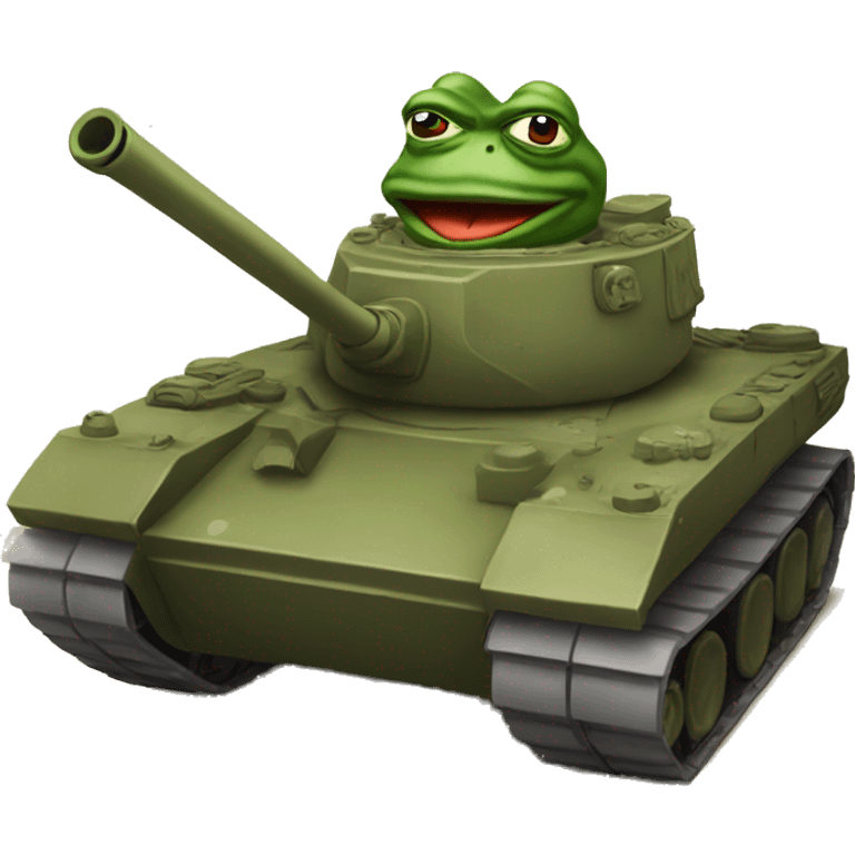 pepe on a tank emoji