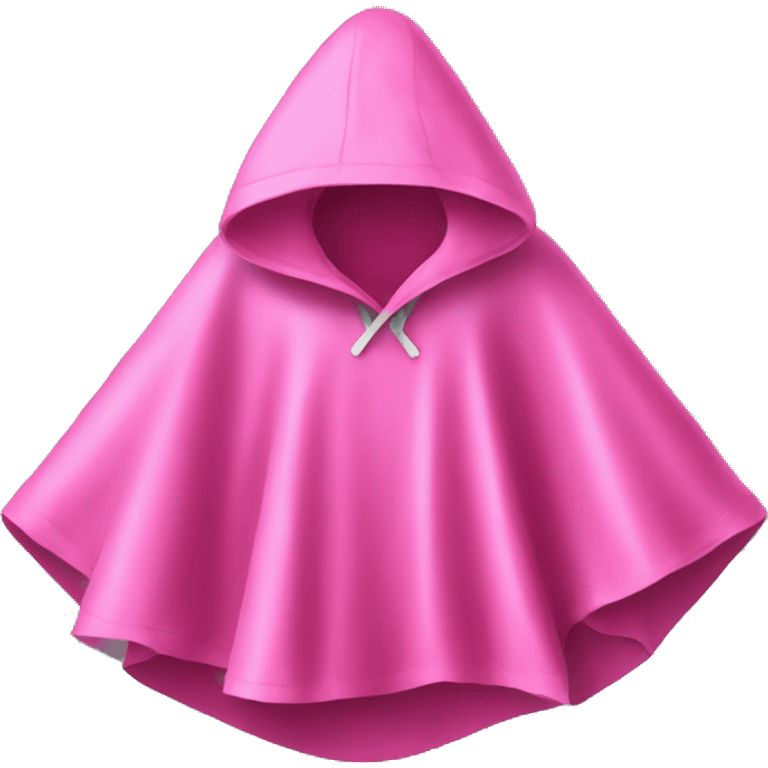 Pink rain poncho emoji