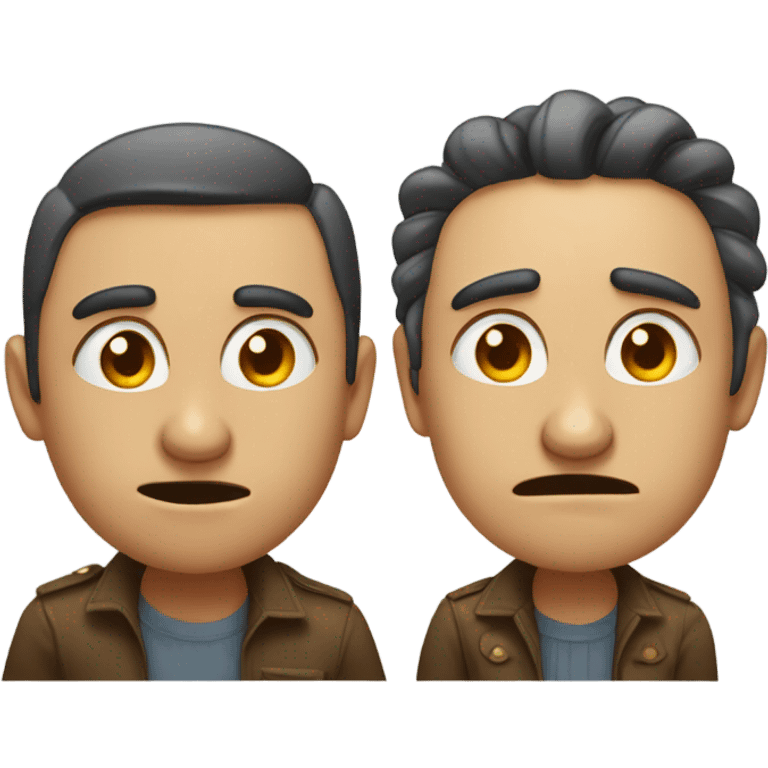 A man and woman pointing at you in disgust emoji