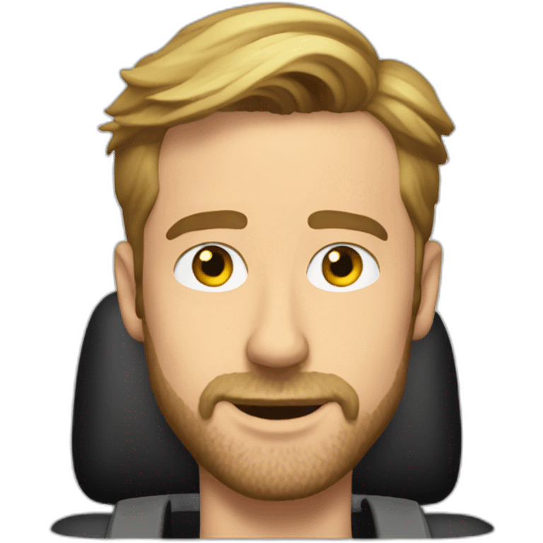 Ryan Gosling driving emoji