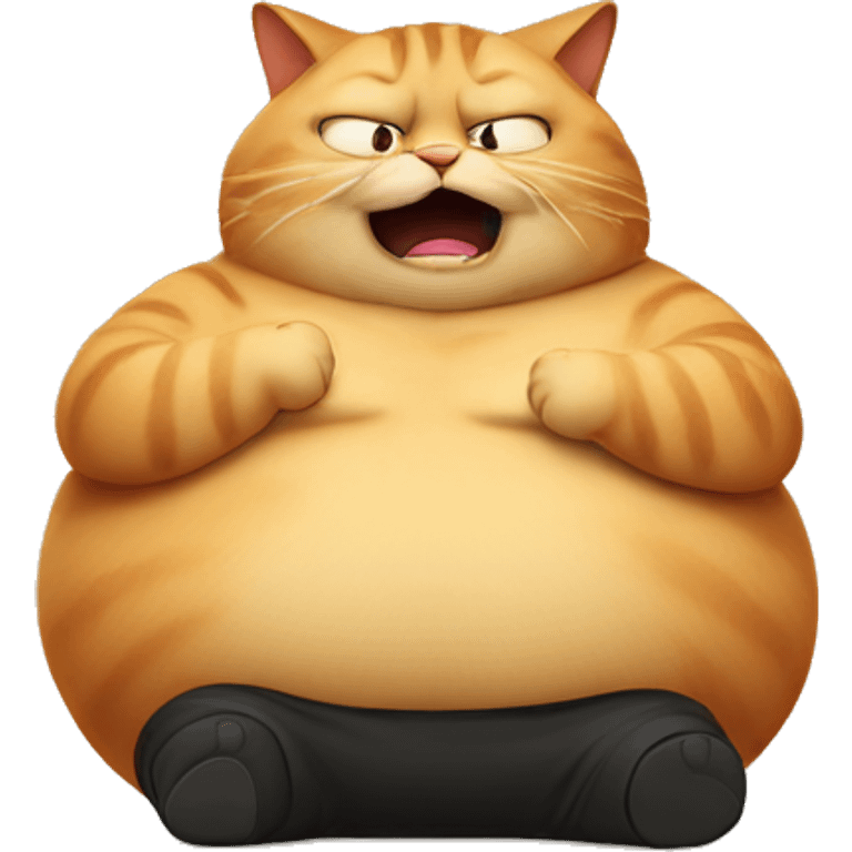 fat cat and idiot  emoji