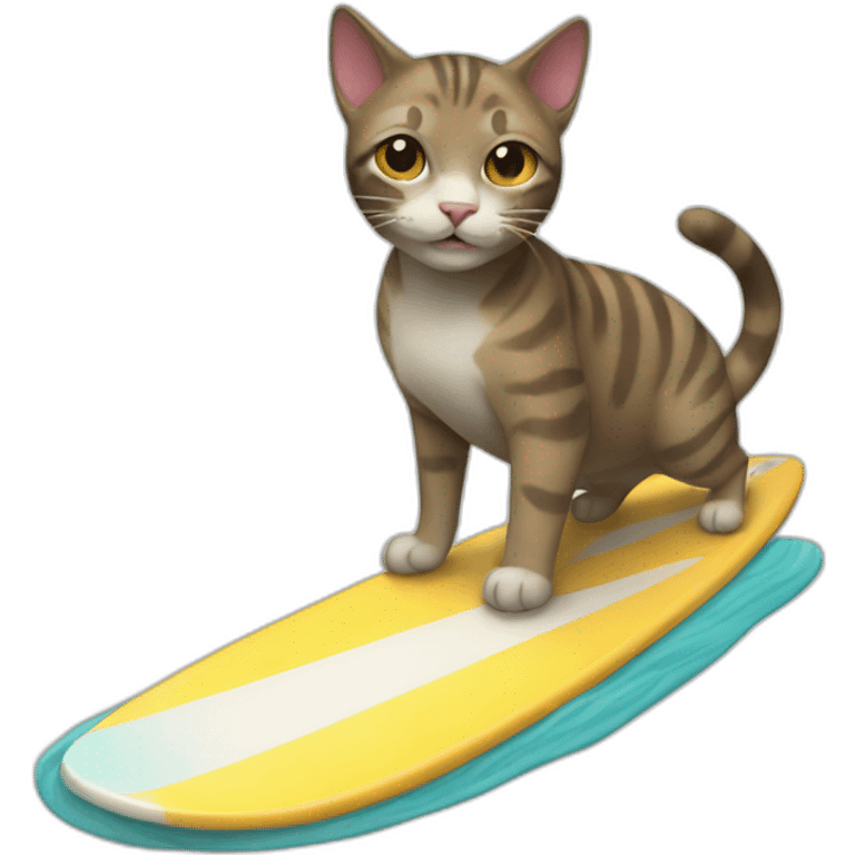 cat surf emoji