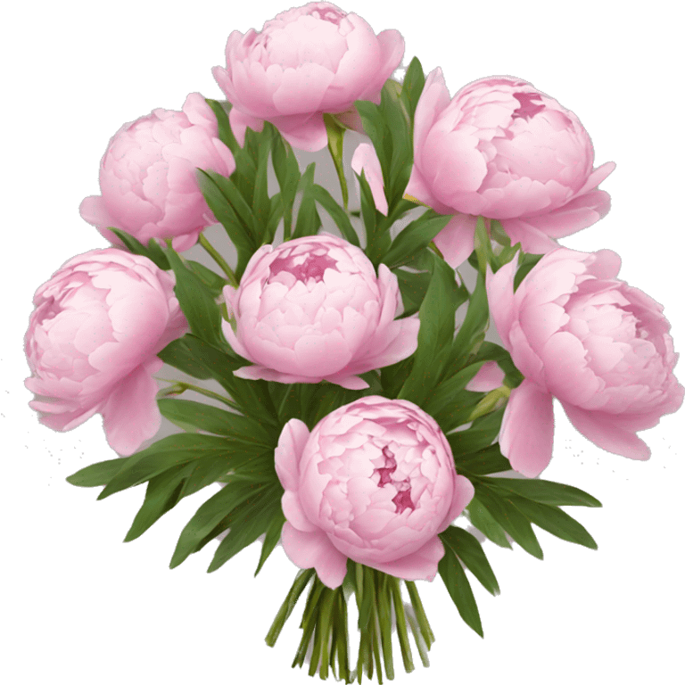 Peonies bouquet  emoji