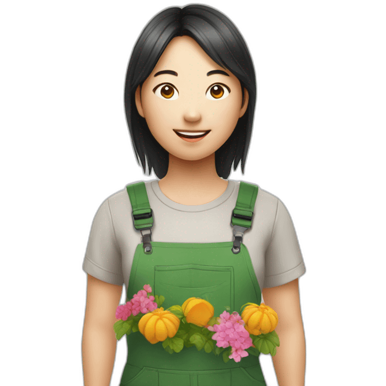 gardener asian girl emoji