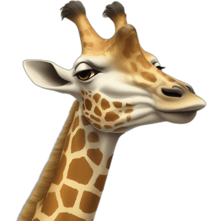 Une girafe qui mange zelda emoji