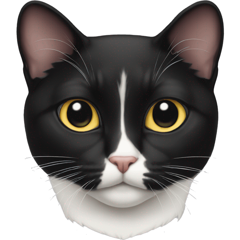 Tuxedo cat emoji