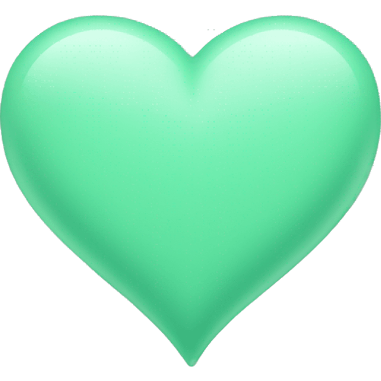 mint green heart emoji