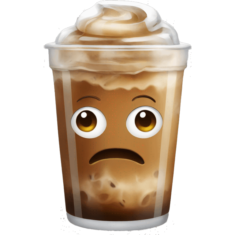 Iced coffee emoji