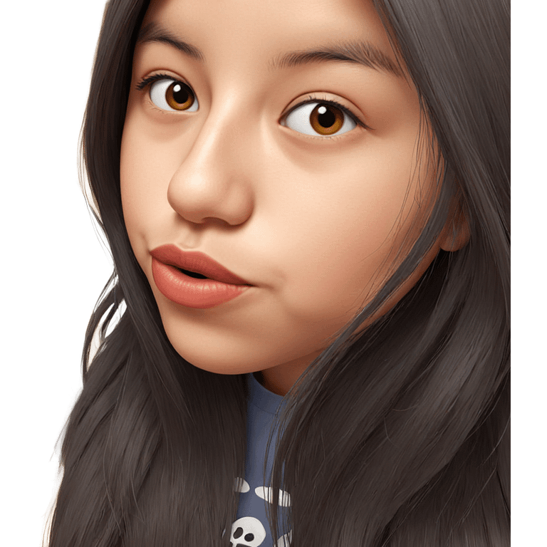 realistic portrait of a girl emoji