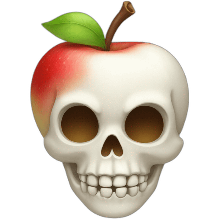 Apple skull in Snow White  emoji