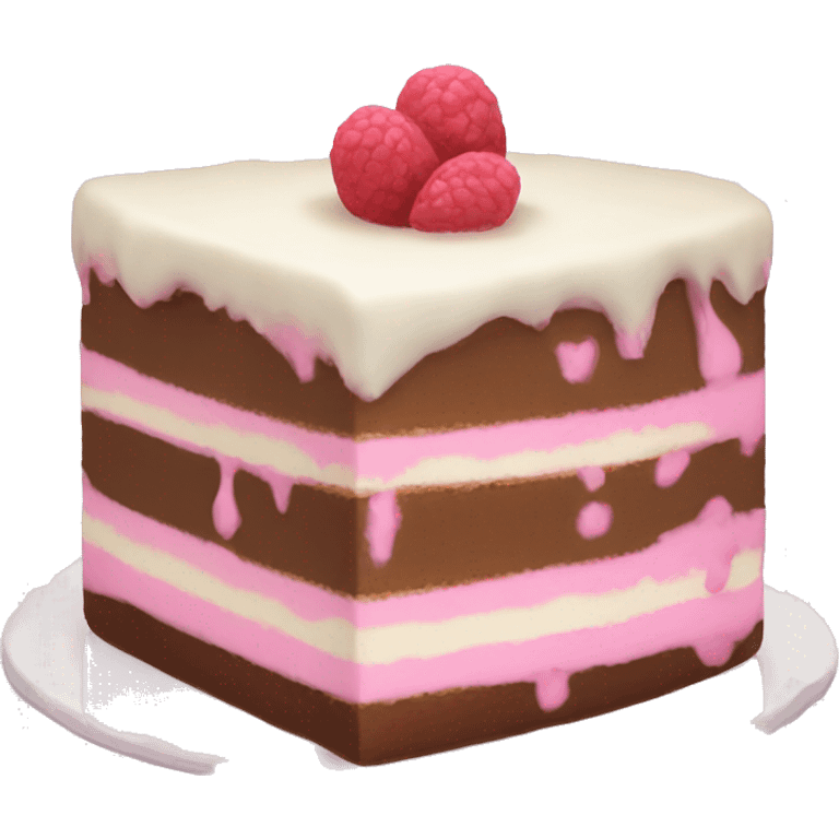 Vanilla cake pink coquette  emoji