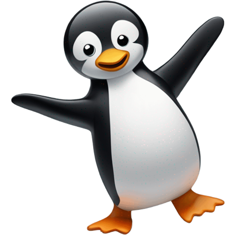 Penguin breakdancing emoji