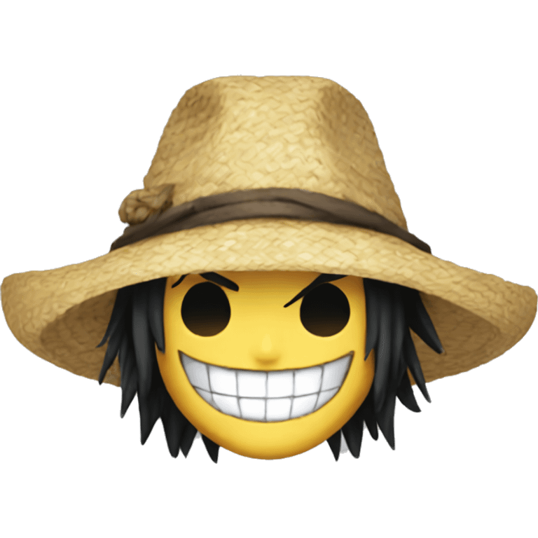 Strawhat from one piece emoji