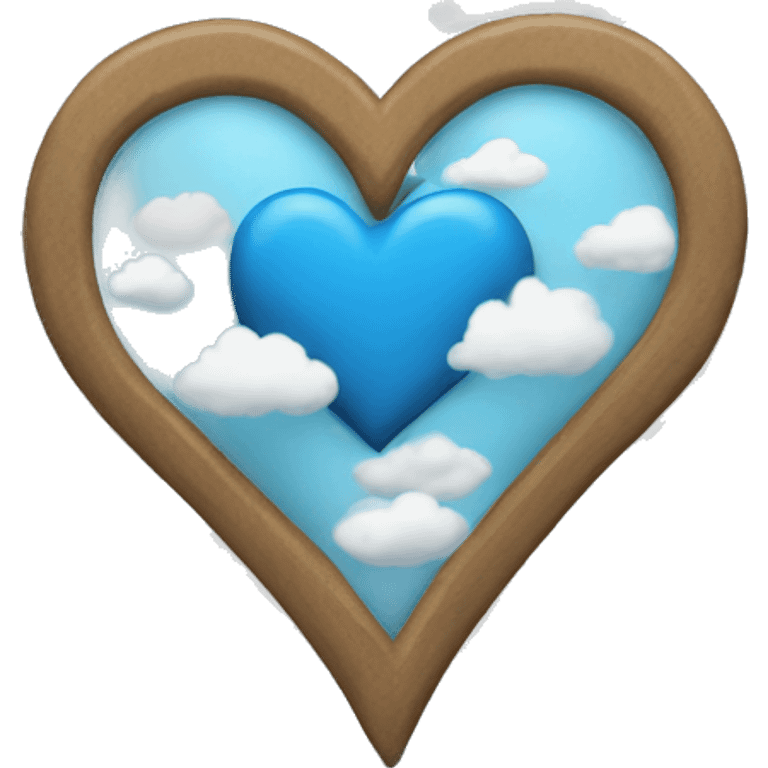 Patel blue heart with clouds emoji