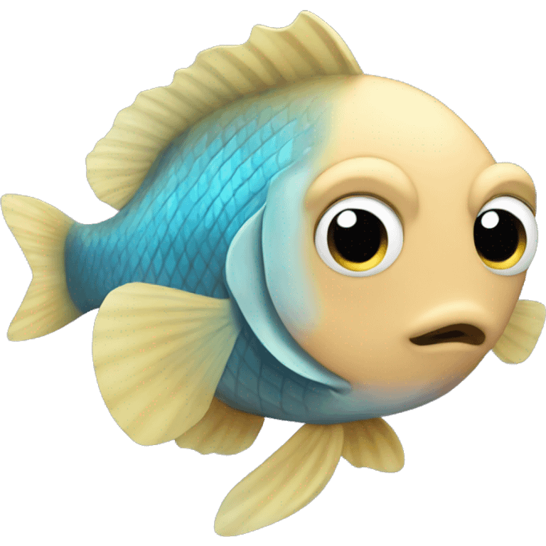 fish with blonde hair emoji