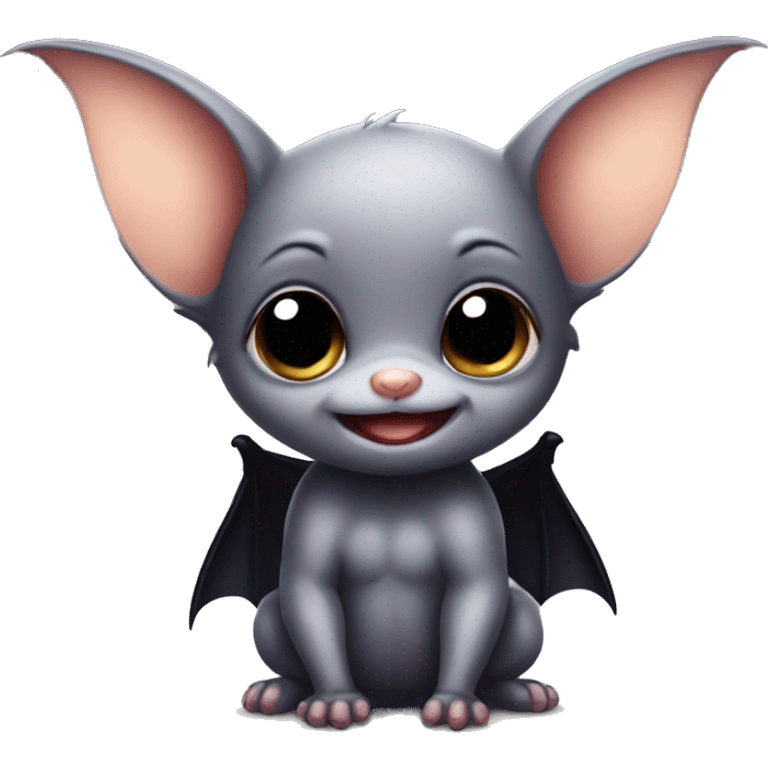 Cute baby bat  emoji