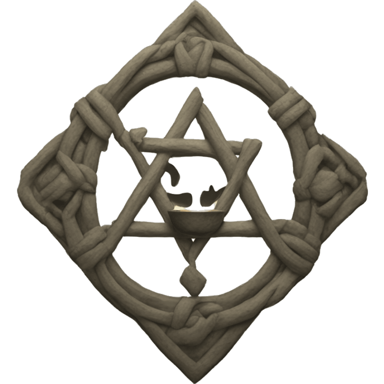 ritual symbol with hex BDFF6D emoji