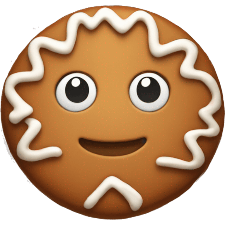 Cute gingerbread cookie  emoji