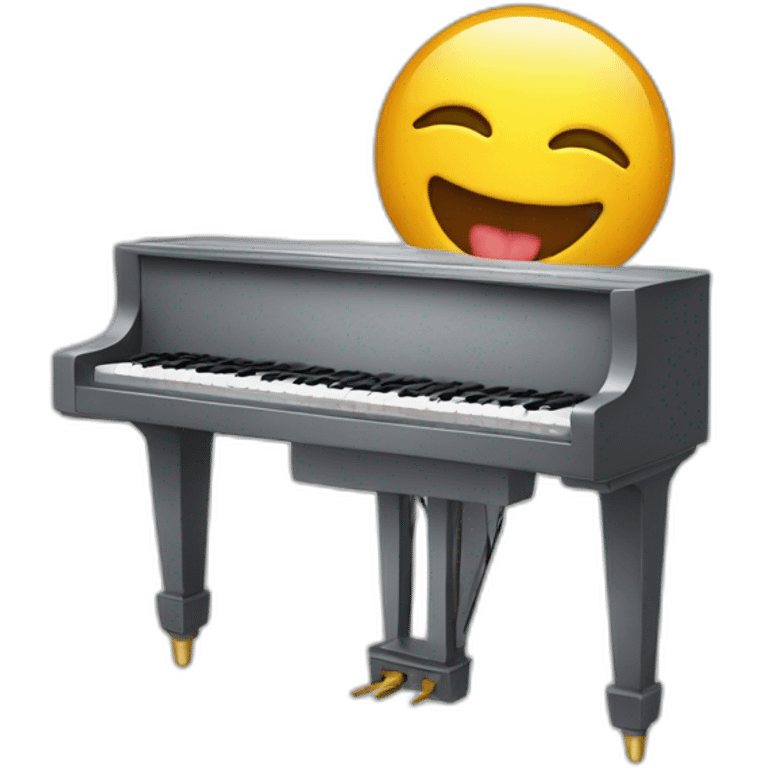 Chat qui fait du piano emoji