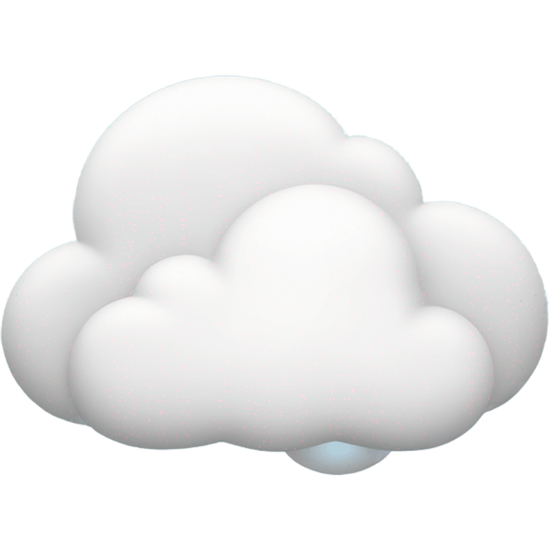 cloud/bubble message white emoji