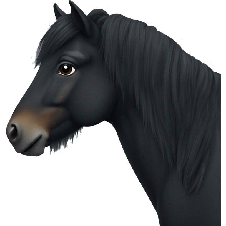 black icelandic horse emoji