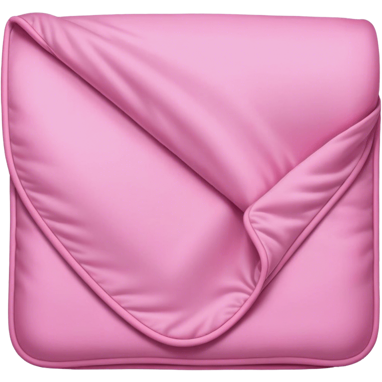 Pink open blanket emoji