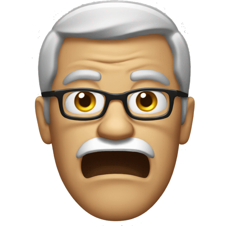 angry man nerdy emoji