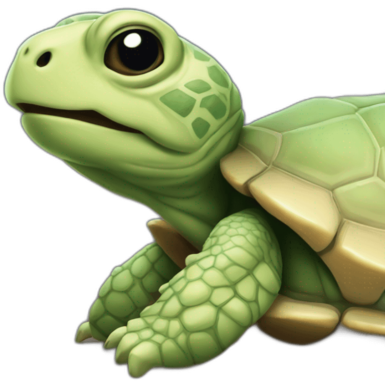 Tortue sur chat emoji