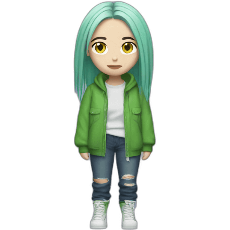 Billie Eilish full body emoji